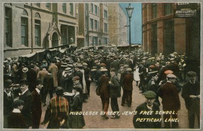 Jews Free School, Middlesex Street, Petticoat Lane, London von English Photographer